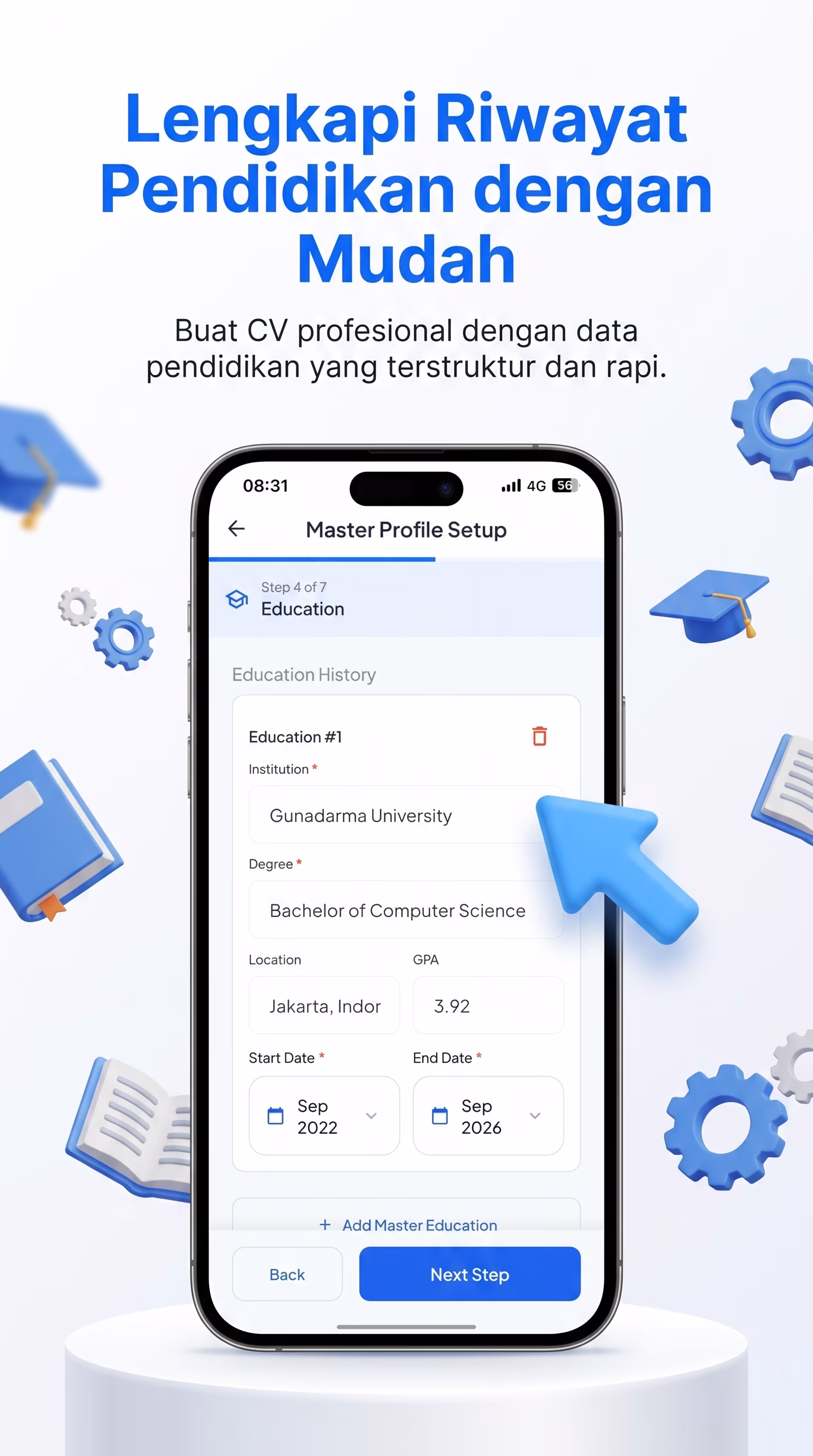 CV ATS Builder screenshot 5 - Dimas Febriyanto Portfolio