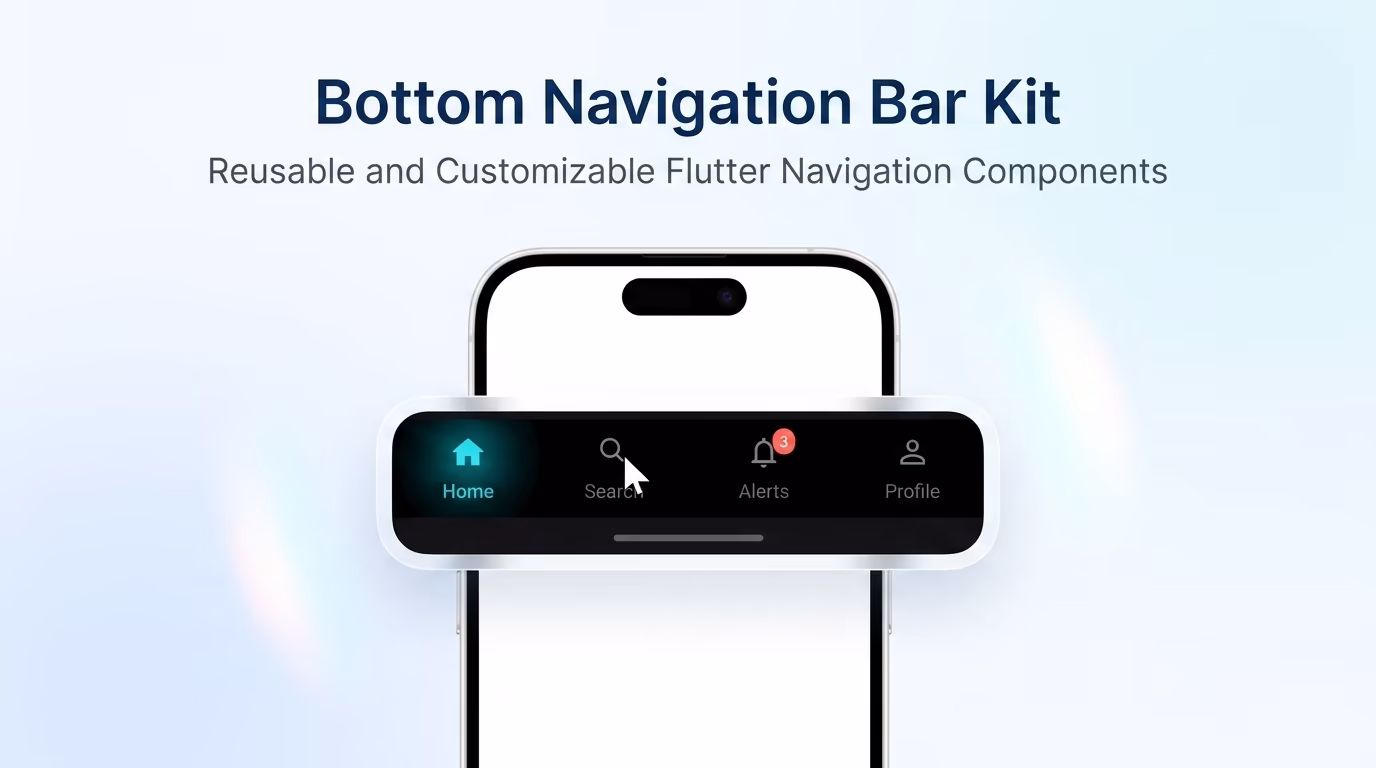 Bottom Navigatior Bar Kit - Library Flutter - App Project by Dimas Febriyanto