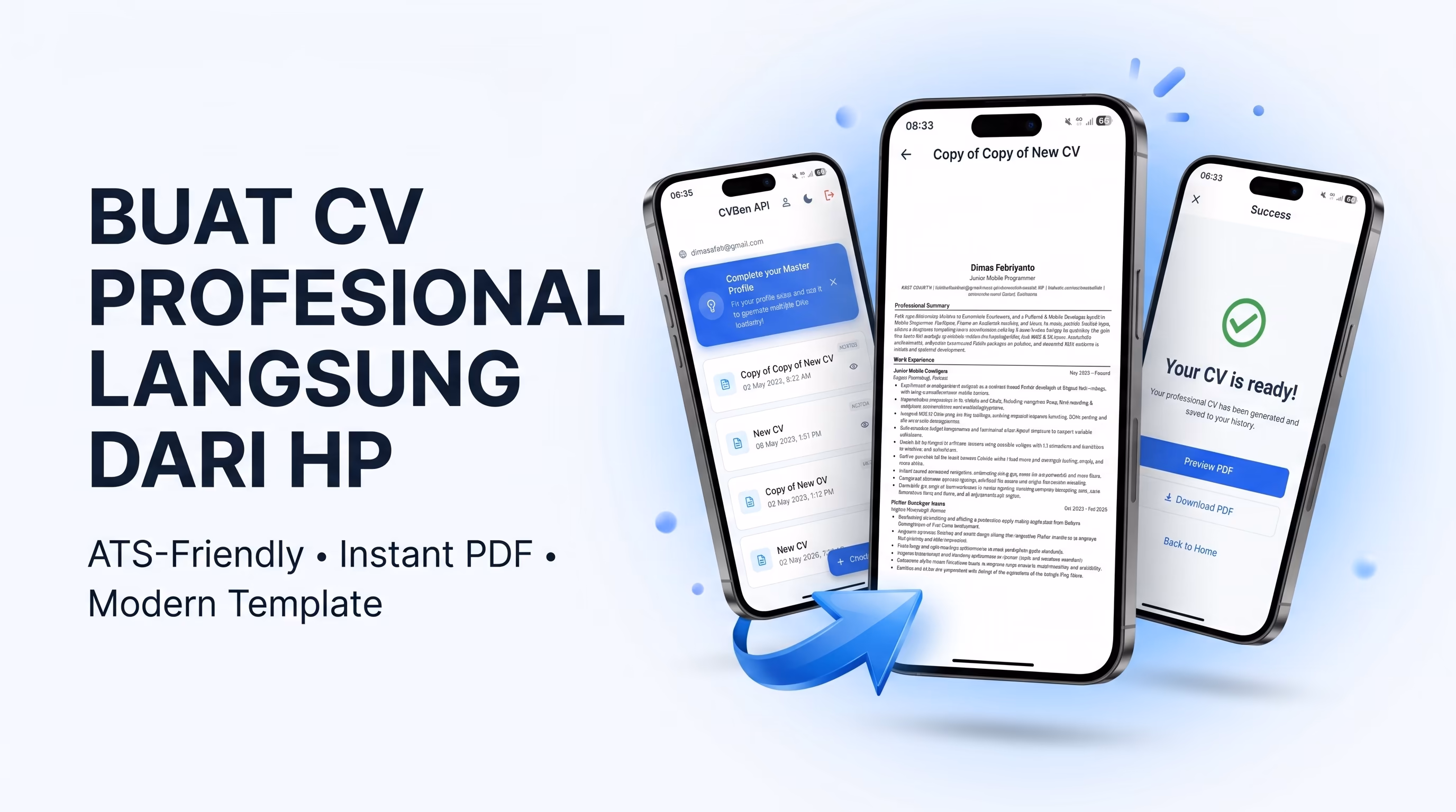 CV ATS Builder - App Project by Dimas Febriyanto